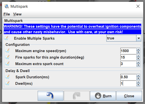 Multispark 设置